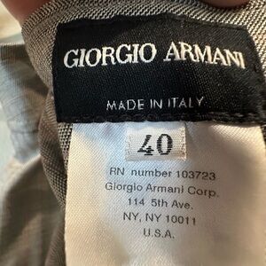 Giorgio Armani Women's Light Gray Blazer and matching slacks